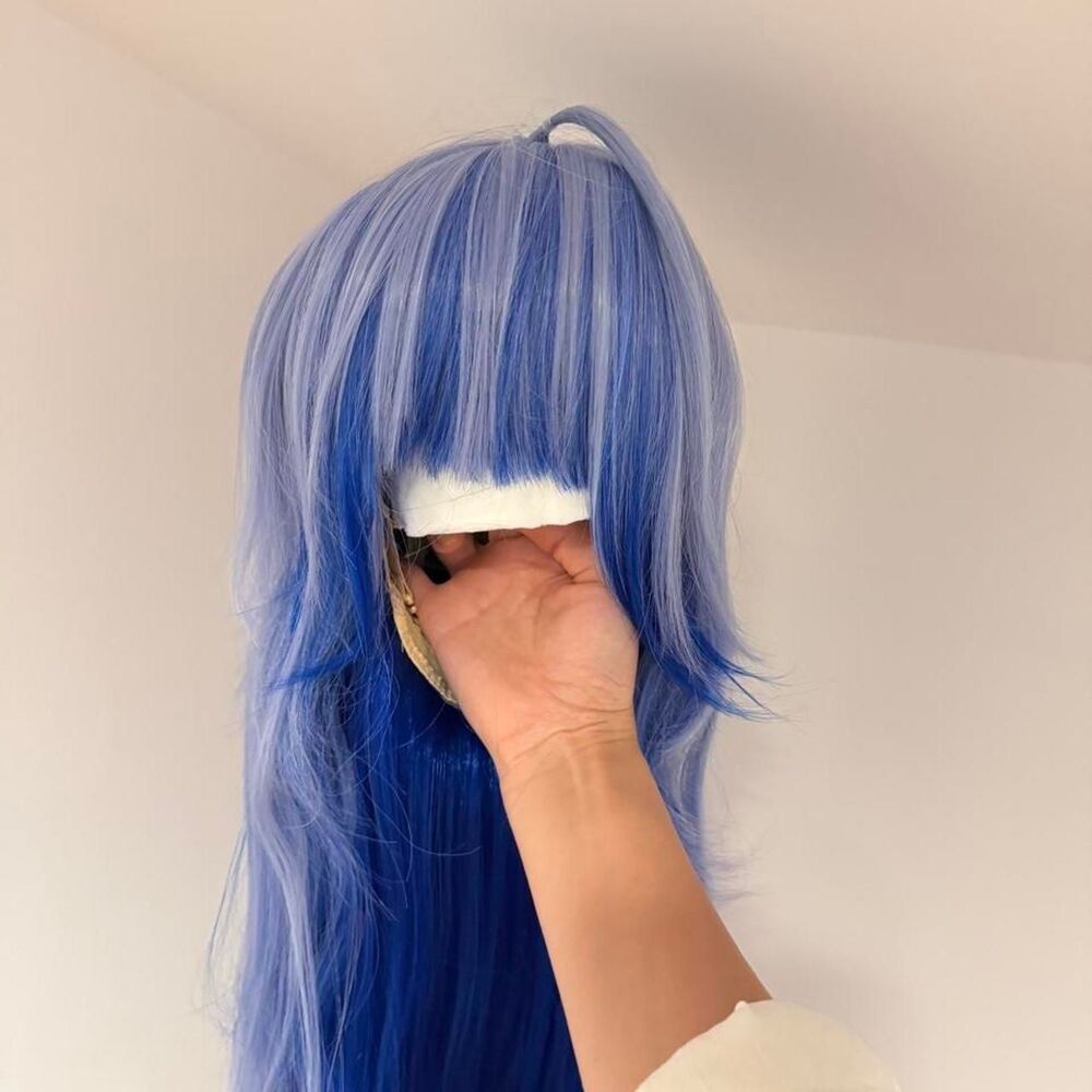 NWT Halloween, cosplay, costume WIG Blue Hair-accessories